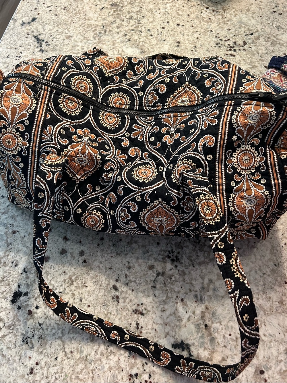Vera Bradley Cafe Latte Medium Duffle Bag